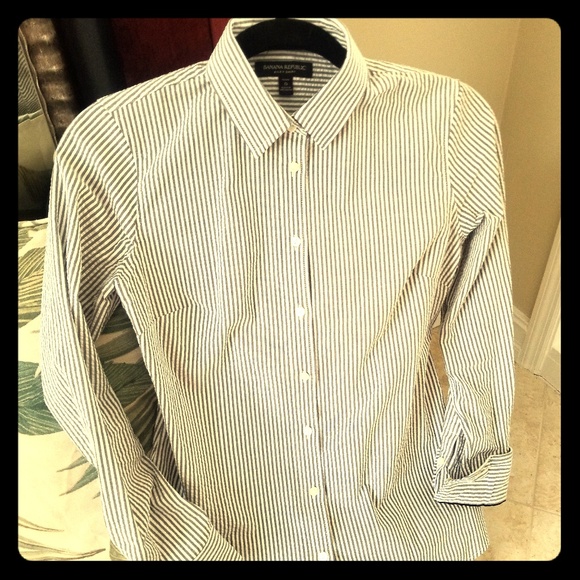 Seersucker Riley button down shirt - Picture 1 of 3